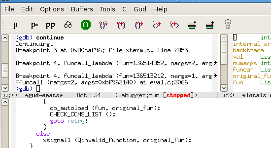 GNU Emacs - screen shot.